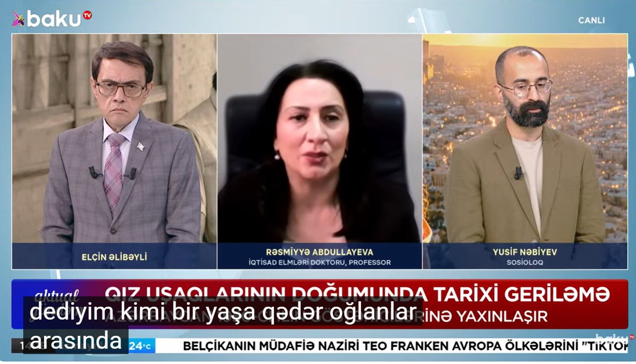 Qız uşaqlarının doğumunda tarixi geriləmə