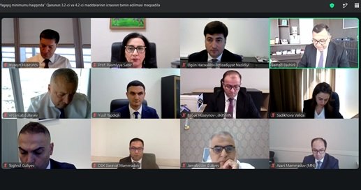 İqtisadiyyat İnstitutunun şöbə müdiri işçi qrupunun iclasında iştirak edib 1