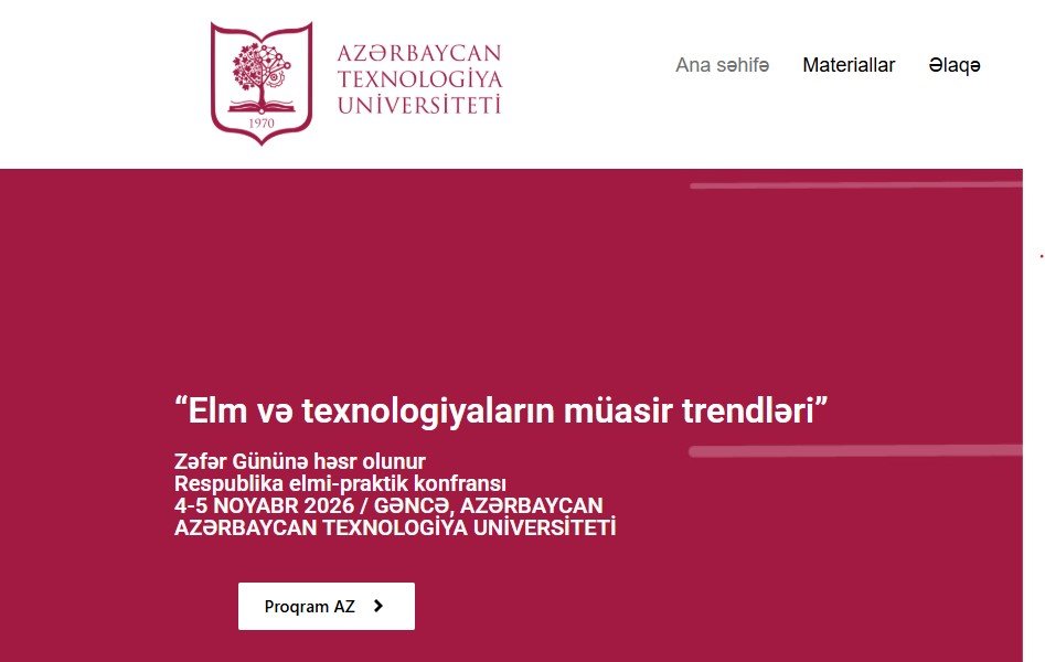 Elm və texnologiyaların müasir trendləri konfransı keçiriləcək