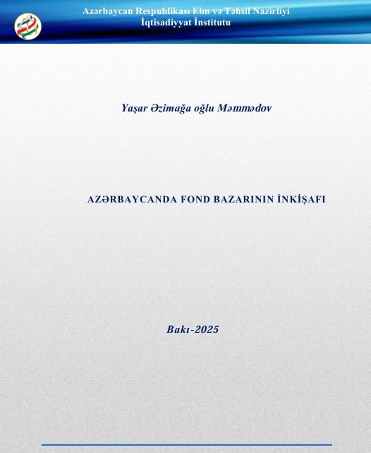 Yeni nəşr: “Azərbaycanda fond bazarının inkişafı” bülleteni